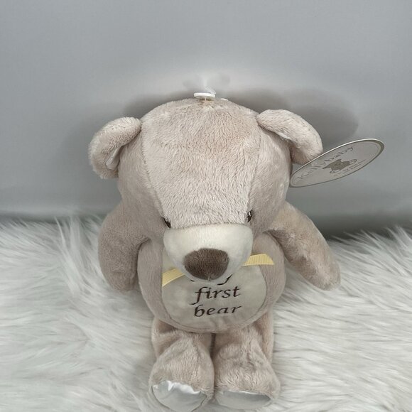 NWT KellyBaby My First Teddy Bear Plush Brown Tan KellyToy Rattle 14" Lovey Unis - Picture 6 of 14